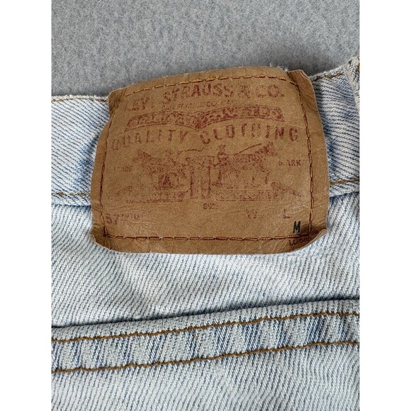 Vtg Levis 577 Jeans Womens 12 M Blue Light Wash Low Rise Loose Fit Y2K 32x30 * - Picture 8 of 16